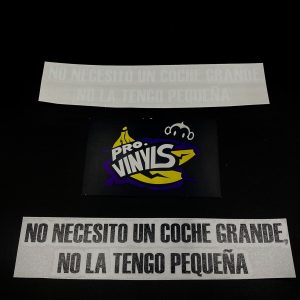Pegatina NO NECESITO COCHE GRANDE... (N66)