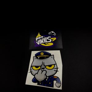 Pegatina GATO POLICIA (N160)