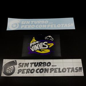Pegatina SIN TURBO... (N43)
